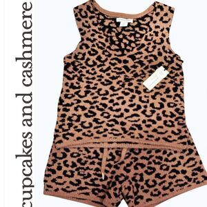 Cupcakes & Cashmere Leopard Print Loungewear Set